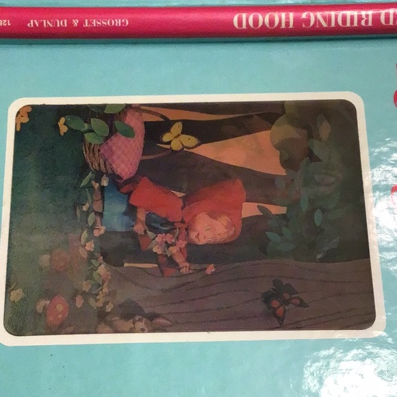 COPY - Little Red Riding Hood antique 3D hardcover board book Grossett & Dunlap - Picture 3 of 14